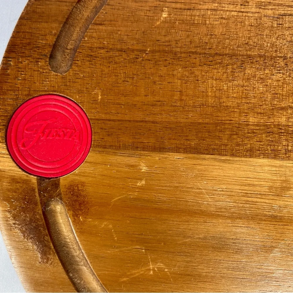 Fiesta Acacia Wood Charcuterie Board Set Hidden Drawer Cheese Tools‎